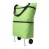 Folding Shopping Bags Trolley Grocery Shopper Lightweight Foldable with wheels green