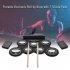 Folding Silicone Hand Roll Usb Electronic Drum Portable Practice Drums Pad Kit With Drumsticks Sustain Pedal black