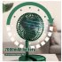 Folding Small Electric  Fan 2000mah Large Capacity Removable Washable Usb Charging Portable Retractable Mini Fan White