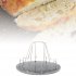 Folding Toast Rack Simple Portable Stainless Steel Outdoor Camping Toaster Grill Multi Purpose Stove Grill Silver