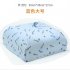 Food Cover Kitchen Portable Thermal Food Cover Folded Dustproof Collapsible Food Tent Blue cherry
