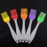 Food Grade Silicone Brush with Sturdy PP Handle Dessert Mousse Chocolate Ice Cream Pastry Baking Tool Random Color