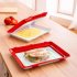 Food Preservation Tray  Large Capacity Reusable Stacking Food Storage Trays With Seal Buckles  Dishwasher Safe  For Storing Meal  Fruits  Vegetables  Meat  Left