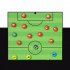 Football Tactical Board Colorful Foldable Coach Magnetic Tactic Clipboard Competition Train Equipment As shown