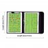 Football Tactical Board Colorful Foldable Coach Magnetic Tactic Clipboard Competition Train Equipment As shown