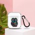 For AirPods 1 2 Headphones Case Portable Clear Cute Earphone Shell with Metal Hook Overall Protection 9 Owl
