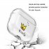 For AirPods 1 2 Headphones Case Full Protection Clear Cute Earphone Shell with Metal Hook 11 crowns