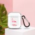 For AirPods 1 2 Headphones Case Full Protection Clear Cute Earphone Shell with Metal Hook 14 Flamingo