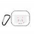 For AirPods Pro Headphones Case Full Protection Clear Cute Earphone Shell with Metal Hook 3 cats