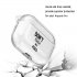 For AirPods Pro Headphones Case Cartoon Clear Earphone Shell with Metal Hook Full Protection Cover