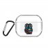 For AirPods Pro Headphones Case Transparent Earphone Shell with Metal Hook Overall Protection Cover 9 Owl