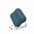 For Airpods 1 2 Soft Silicone Wavy Shaped Bluetooth Wireless Earphone Protective Skin Case for Airpods Charging Box blue