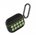 For Airpods 3  AirPods Pro Earphone Case Protective Silicone Cover Excellent Anti Fall Shockproof Portable Shell for Women Girls Men  Black green hole
