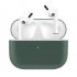 For Airpods Pro Silicone Earphone Case For Airpods Pro Shockproof Cases For Apple Bluetooth Headset Protective Cover Pine needle green
