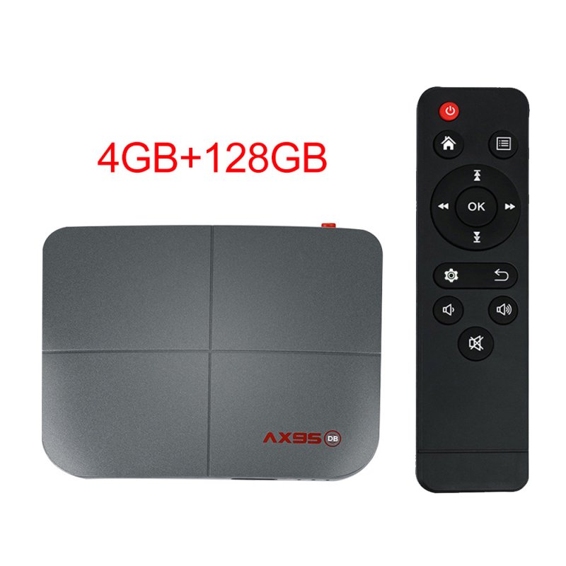 For Android 9.0 Tv  Box 10.0 4+218g Media Player Smart Tv Box Tv  Receiver 4+128G_British plug