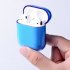 For Apple AirPods Transparent Case Cover AirPod Candy Color Hard PC Protector purple