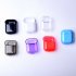 For Apple AirPods Transparent Case Cover AirPod Candy Color Hard PC Protector purple