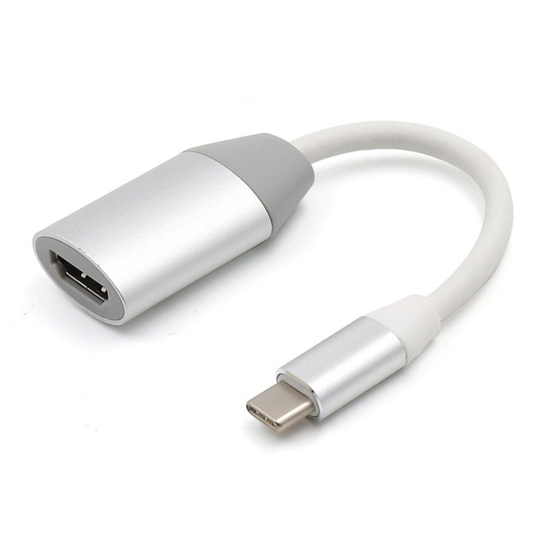 For Apple Mac laptop Type-c to HDMI Video Conversion Cable Type C To HDMI Converter Adapter Cable Silver