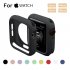 For Apple Watch Series 4 3 2 1 Bumper Silicone Protector Case Cover 38 40 42 44mm black 44mm