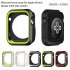 For Apple Watch iWatch Series 1 2 3 Silicone Protector Cover Case Screen 38 42mm Black and white 38mm