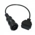 For Benz Sprinter 14 Pin to 16 Pin OBD2 Diagnostic Convertor Adapter Cable black