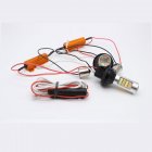 For Car Lighting 2pcs 1156 2835 High Power Dual Color Switchback <span style='color:#F7840C'>LED</span> Bulb 42LED Daytime Running Turn Signal Lamp BA15S powder + yellow