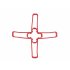 For Eachine E58 RC Quadcopter Spare Parts Propeller Blades Landing Gear Propeller Guard Protection Cover Set red