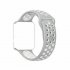 For Fitbit Blaze Watch Replaces Silicone Rubber Band Sport Watch Band Strap silver white