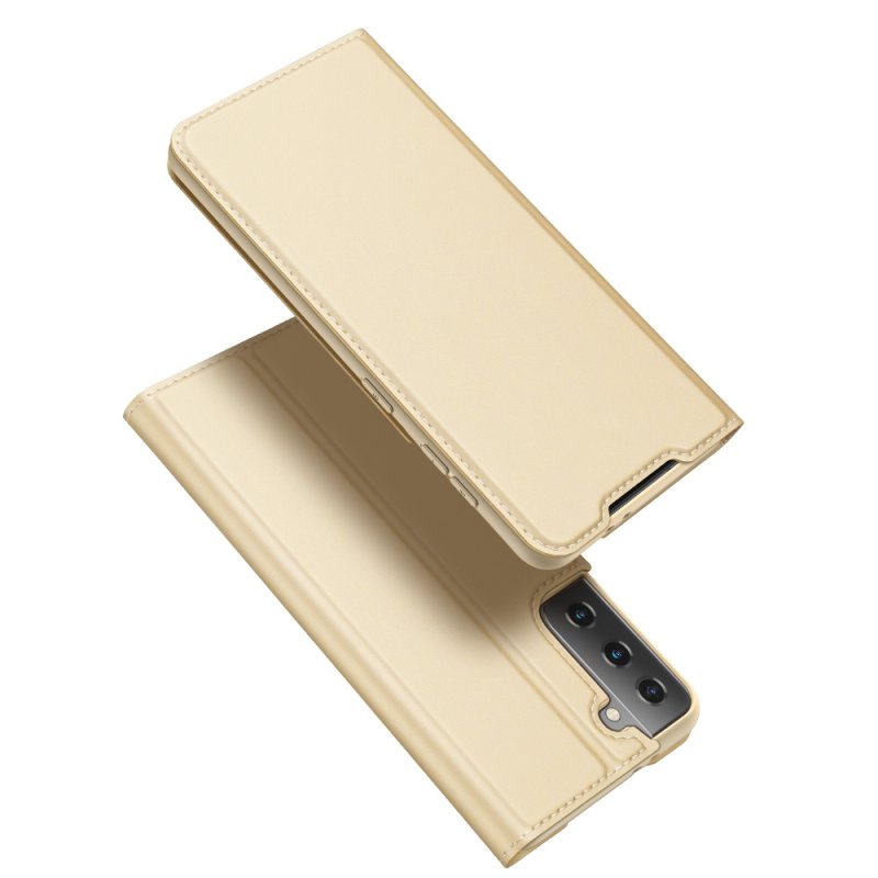 For Galaxy S21/s30 Pu Flip Covers Fall Resistant Card Slot Phone  Cover Protective  Case Tyrant Gold