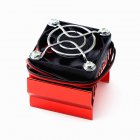 For HSP/HPI Himoto Redcat 540 3650 3660 3670 Motor Heat Sink Cover w/ Cooling Fan Heatsink RC Parts Brushless red