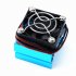 For HSP HPI Himoto Redcat 540 3650 3660 3670 Motor Heat Sink Cover w  Cooling Fan Heatsink RC Parts Brushless purple