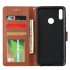 For HUAWEI Enjoy 9  Y7 2019  Y7 PRO 2019 Y7 PRIME 2019 Flip type Leather Protective Phone Case with 3 Card Position Buckle Design Phone Cover  red