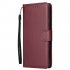 For HUAWEI Enjoy 9  Y7 2019  Y7 PRO 2019 Y7 PRIME 2019 Flip type Leather Protective Phone Case with 3 Card Position Buckle Design Phone Cover  red