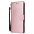 For HUAWEI Enjoy 9  Y7 2019  Y7 PRO 2019 Y7 PRIME 2019 Flip type Leather Protective Phone Case with 3 Card Position Buckle Design Phone Cover  Rose gold