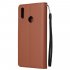 For HUAWEI Enjoy 9  Y7 2019  Y7 PRO 2019 Y7 PRIME 2019 Flip type Leather Protective Phone Case with 3 Card Position Buckle Design Phone Cover  Rose gold