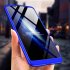 For HUAWEI HONOR 8A Ultra Slim PC Back Cover Non slip Shockproof 360 Degree Full Protective Case Blue black blue