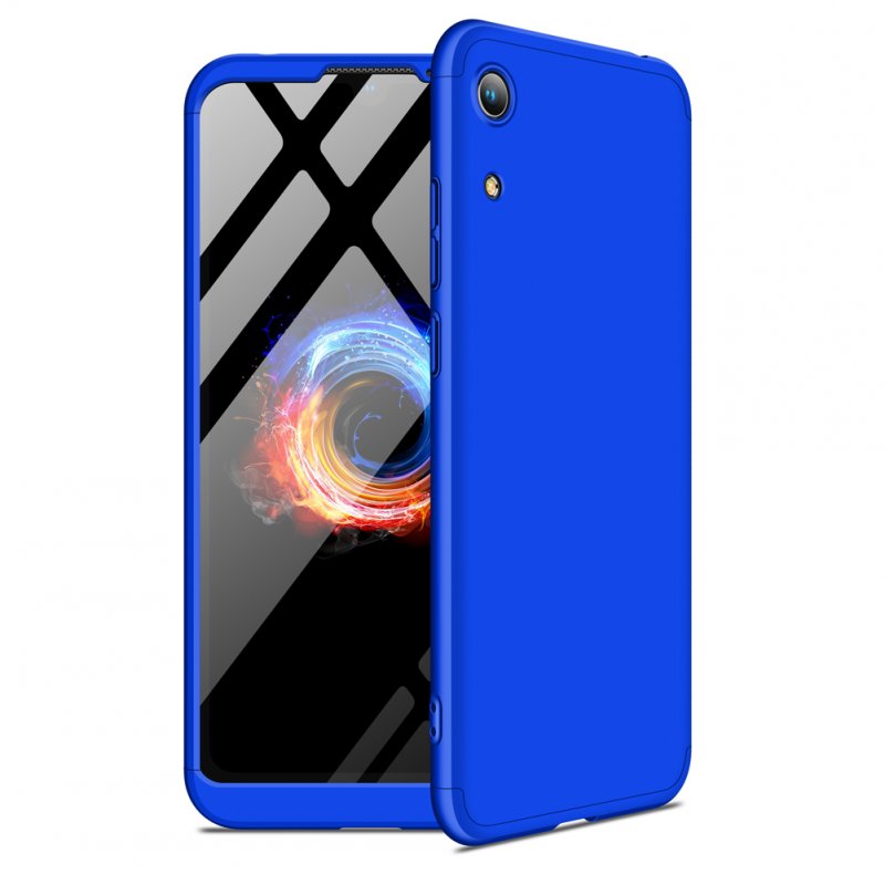 For HUAWEI HONOR 8A Ultra Slim PC Back Cover Non-slip Shockproof 360 Degree Full Protective Case blue