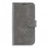 For HUAWEI Honor 7C Enjoy 8 Y7 2018 Y7 Pro 2018 Denim Pattern Solid Color Flip Wallet PU Leather Protective Phone Case with Buckle   Bracket gray