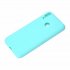 For HUAWEI Honor 8C Lovely Candy Color Matte TPU Anti scratch Non slip Protective Cover Back Case Light blue