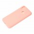 For HUAWEI Honor 8C Lovely Candy Color Matte TPU Anti scratch Non slip Protective Cover Back Case Light pink