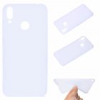 For HUAWEI Honor 8C Lovely Candy Color Matte TPU Anti scratch Non slip Protective Cover Back Case white