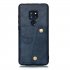 For HUAWEI MATE 20 Double Buckle Non slip Shockproof Cell Phone Case with Card Slot Bracket blue