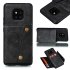 For HUAWEI MATE 20 PRO Double Buckle Non slip Shockproof Cell Phone Case with Card Slot Bracket black