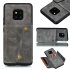 For HUAWEI MATE 20 PRO Double Buckle Non slip Shockproof Cell Phone Case with Card Slot Bracket gray