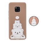 For HUAWEI MATE 20 pro Pure Color Phone Cover Cute Cartoon Phone Case Lightweight Soft TPU Phone Case with Matching Pattern Adjustable Bracket 3 