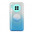 For HUAWEI Mate 30 Nova 5I pro Mate 30 Pro PSmart  Y5P Y6P 2020 Phone Case Gradient Color Glitter Powder Phone Cover with Airbag Bracket blue