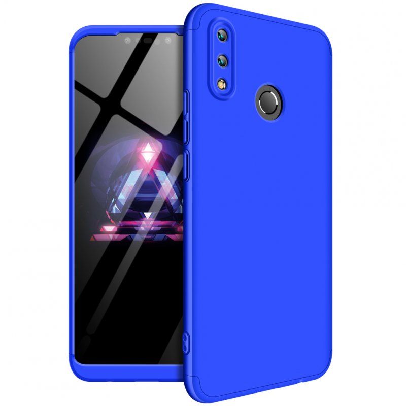 For HUAWEI NOVA 3I/P smart Plus 3 in 1 360 Degree Non-slip Shockproof Full Protective Case blue