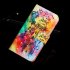 For HUAWEI Nova 4 3D Coloured Painted PU Magnetic Clasp Wallet Stand Phone Case with Lanyard
