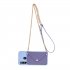 For HUAWEI P20  P20 Lite P20 Pro Mobile Phone Cover with Pu Leather Card Holder   Hand Rope   Straddle Rope purple