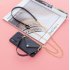 For HUAWEI P30 P30 Lite P30 Pro Mobile Phone Cover with Pu Leather Card Holder   Hand Rope   Straddle Rope black